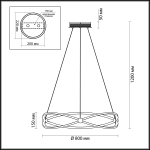 Люстра Odeon Light 4730/54L Lesla
