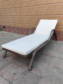 Шезлонг из искусственного ротанга Империал цвет Шоколад