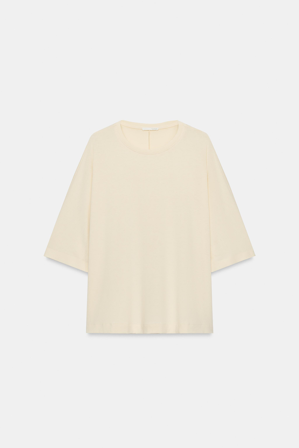 ZARA ТОП С РУКАВАМИ «ЛЕТУЧАЯ МЫШЬ», ЦВЕТ СЛИВОЧНОГО МАСЛА