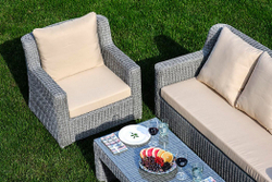 Диванная группа из искусственного ротанга SUNSTONE