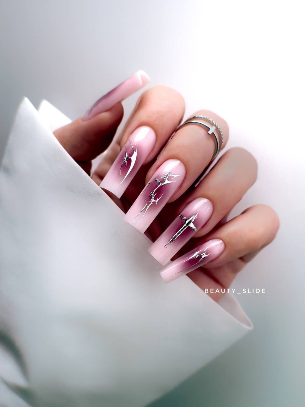 Слайдеры для маникюра фольгированные