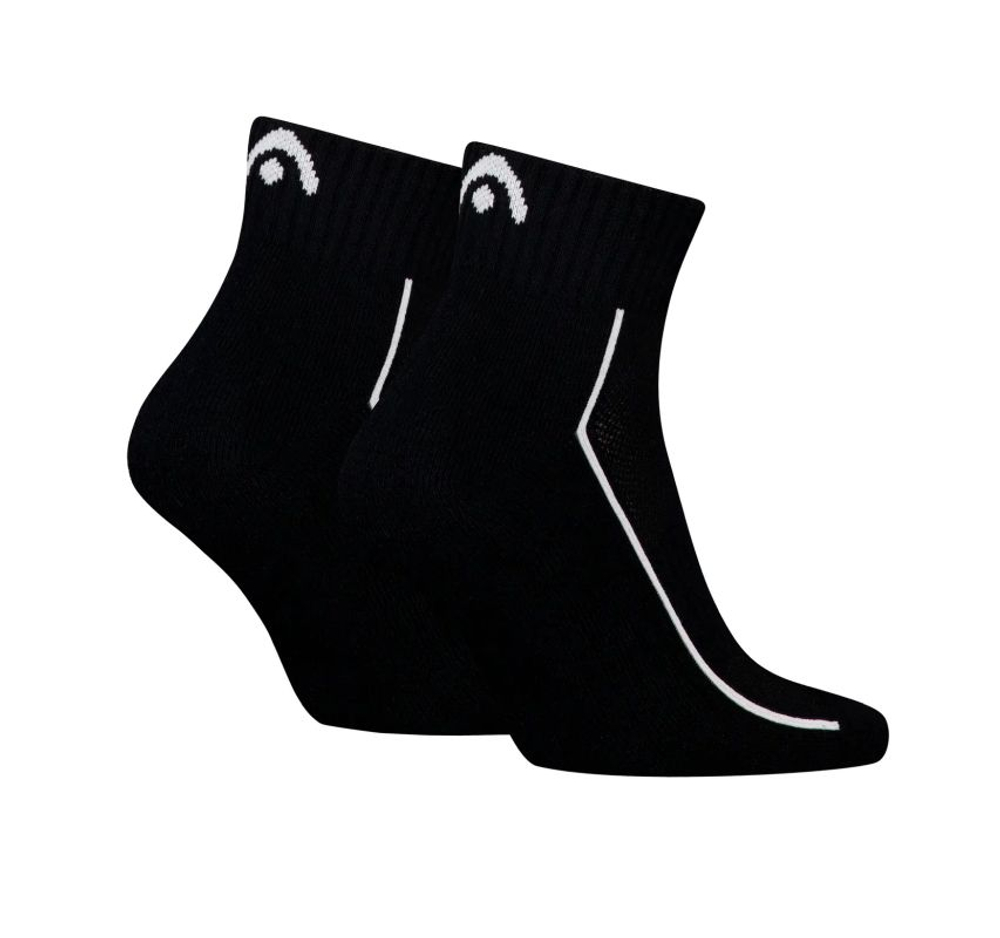 Теннисные носки Head Performance Quarter 2P - black