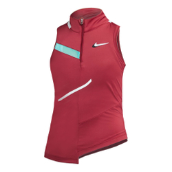 Женская теннисная майка Nike Court Dri-Fit Tank Top Women - Dark Red, Multicoloured