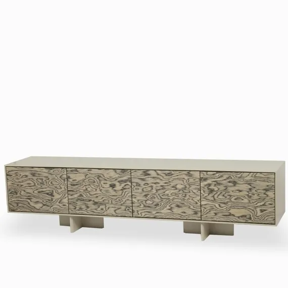 ТВ-Тумба Maleka 220 см, серый меламин