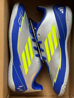 Футзалки adidas F50 Club Messi IN Junior - серебряный