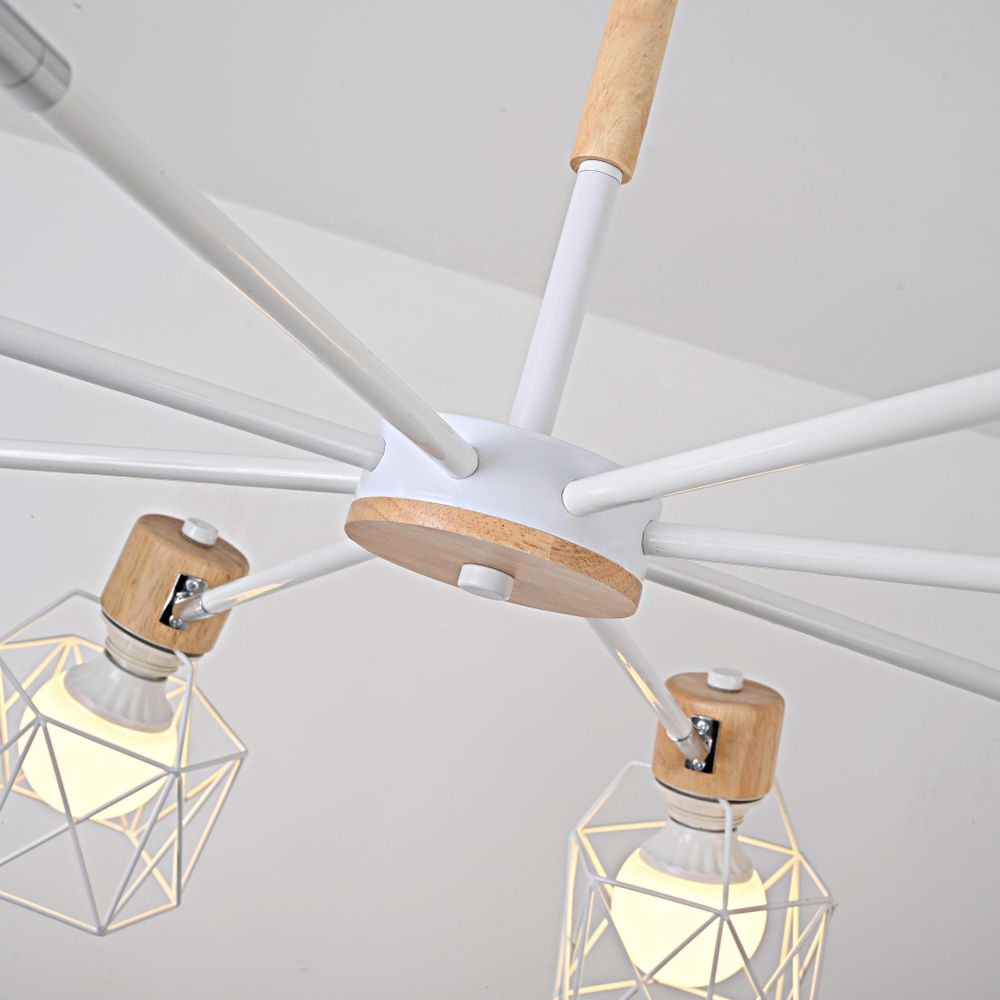 Потолочная Люстра Corf B3 White 8 Lamps By Imperiumloft