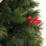 Елка «Венская» 240 см, ПВХ+Леска, ягоды и шишки (1498 веток)