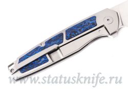 Нож TRILOBIT Blue CF FLIPPER Лопатин Игорьфотография - 5