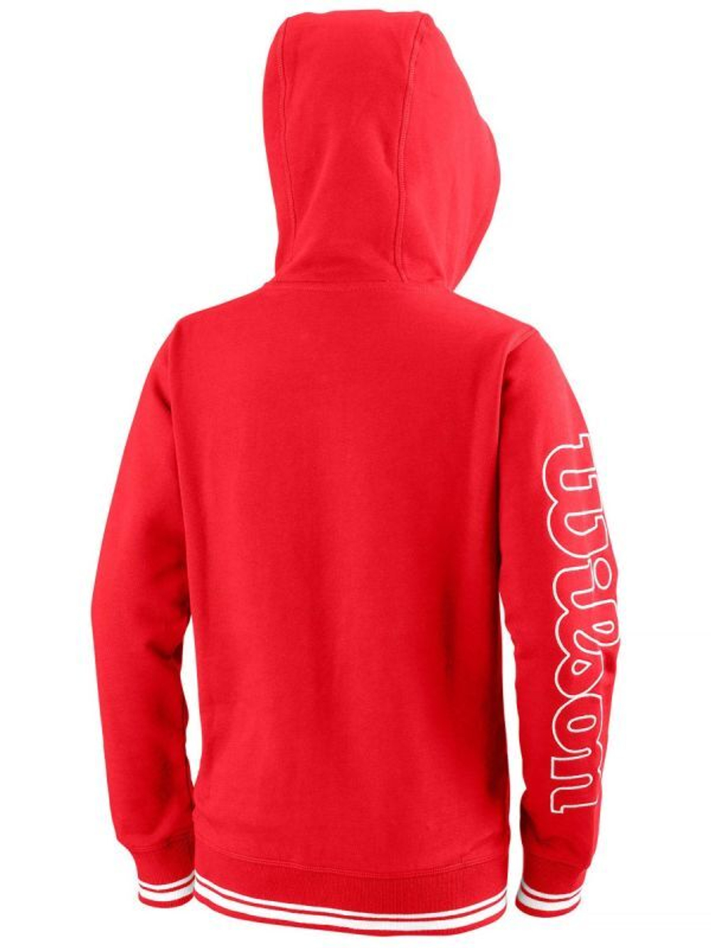 Кофта для мальчика теннисная Wilson Y Team II FZ Hoody - team red