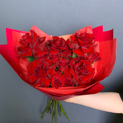Букет "Богема Рэд" (роза красная)