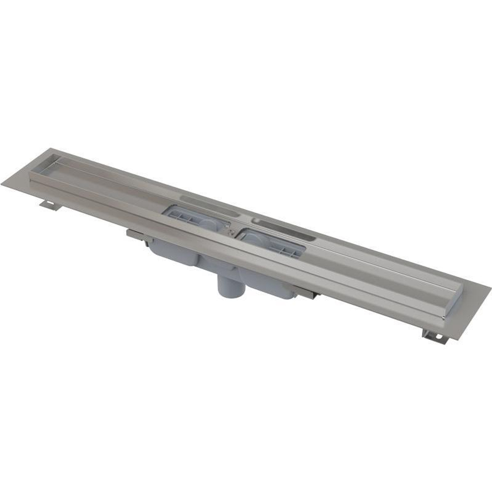 Low - Водоотводящий желоб с порогами для перфор. решетки, с вертикальным стоком, арт.APZ1101-550