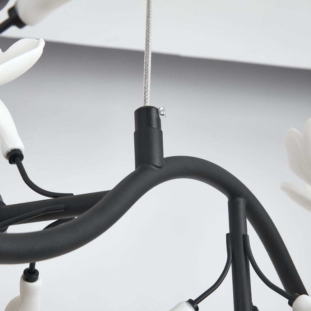 799087 Люстра CERAMO BW 8х6W(led) G9 ЧЕРНЫЙ/БЕЛЫЙ