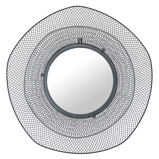 Зеркало настенное vinger, D79 см, черное