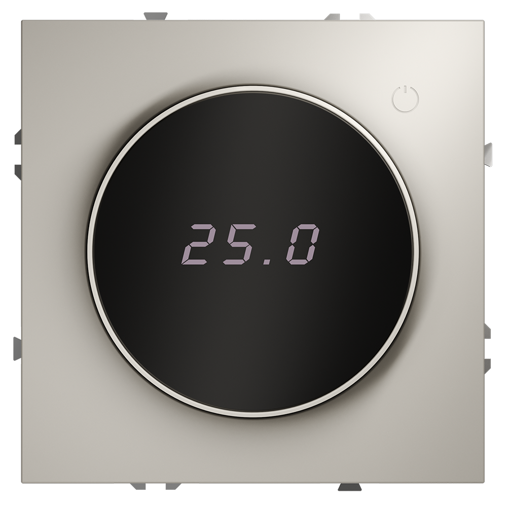 Терморегулятор электронный VOLTUM S70 с индикацией и датчиком, для теплого пола, (кашемир)