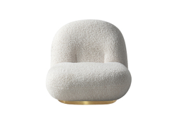 Кресло 75x88x64см Garda Decor Albano искусственный мех белый