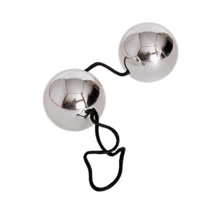 Вагинальные шарики для укрепления мышц серебристые 3 см