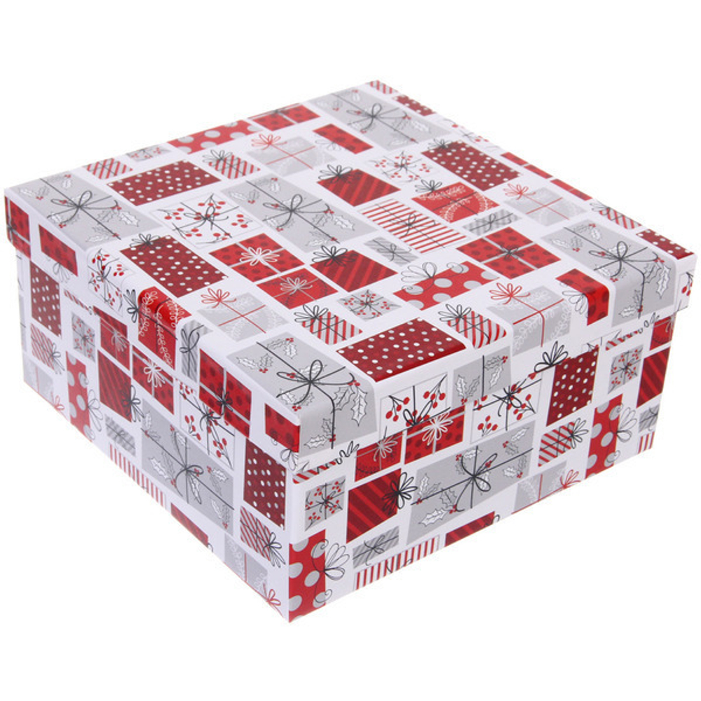 Коробка подарочная «Праздник» 19,5*19,5*9,5 см