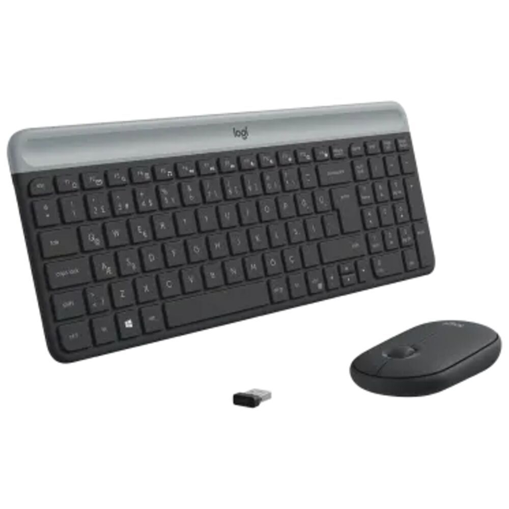 Комплект беспроводной Logitech Wireless Combo MK470 Black USB ( 920-009204 )
