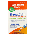 Boiron, ThroatCalm® On The Go, 2 переносных тюбика, 80 гранул в каждом