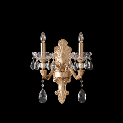 Настенный светильник Crystal Lux ELIZABETH AP2 BRASS