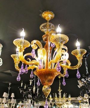 murano chandelier  SYLCOM 12-24  by Arlecchino Arts ( HK)