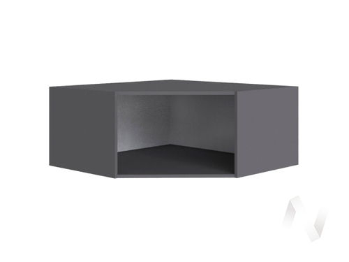 Антресоль угол скос Мадрид 400 (графит серый)