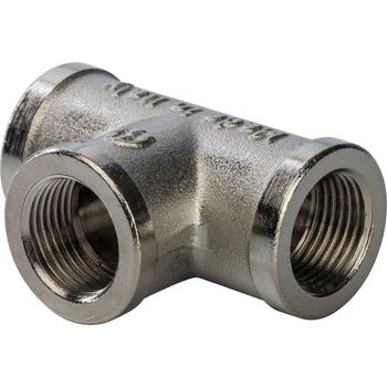 Тройник ВР никелированный    1/2"