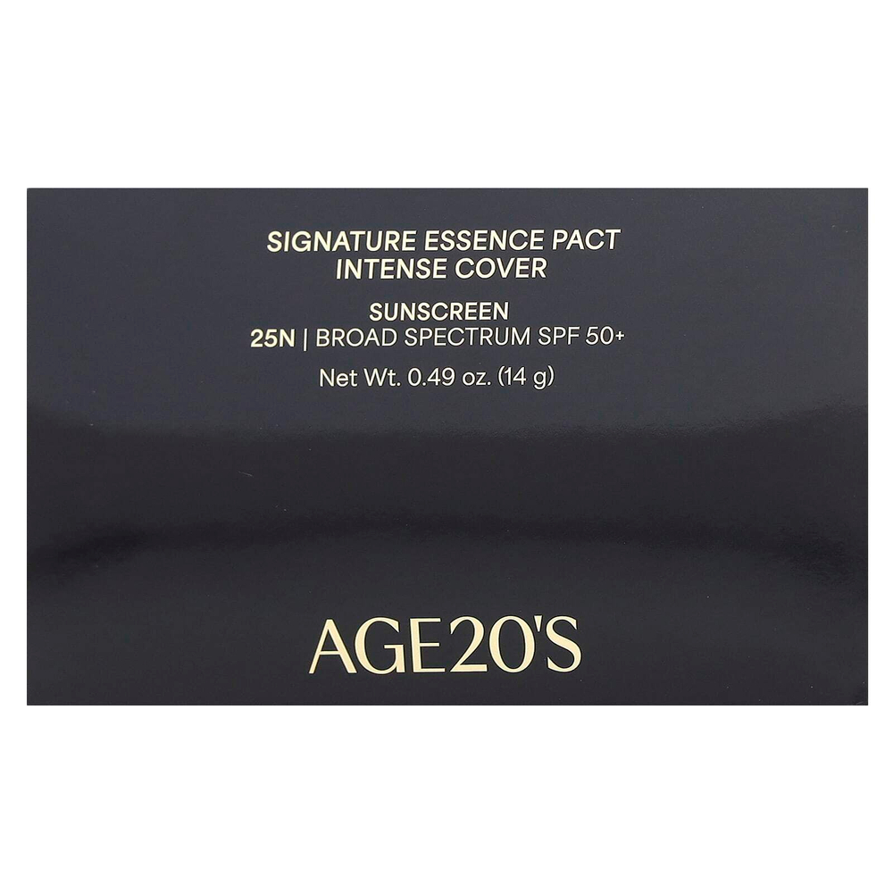 AGE20'S, Signature Essence Pact, Intense Cover, SPF 50+, 25N, 14 г (0,49 унции)