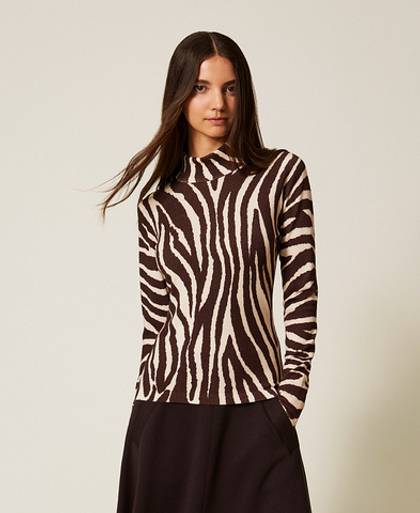 TWINSET Водолазка с принтом