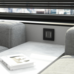 Рамка на 1 пост AluMax (черный алюминий)