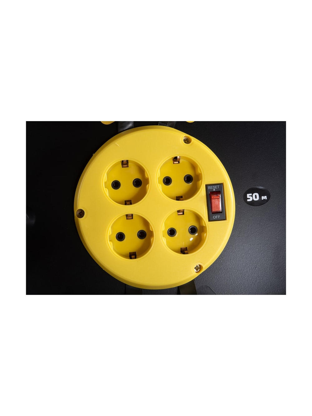 Силовой удлинитель на катушке Inforce 4 гнезда, с/з КГт 3х2,5 16A 50м IP44 GRANITE ZG 09-15-04