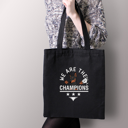 Тканевая сумка "Цвергпинчер - чемпион"