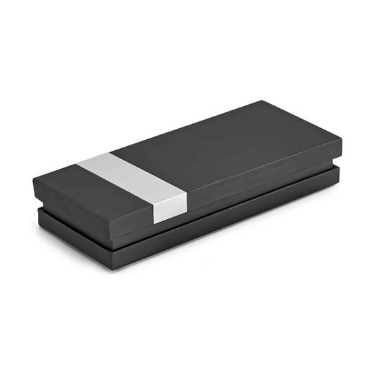 MOON. Ручка из металла и искусственной кожи, Черный