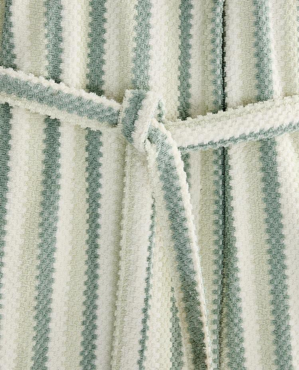 ZARA HOME МЯГКИЙ ЖАККАРДОВЫЙ ХАЛАТ, СИНИЙ