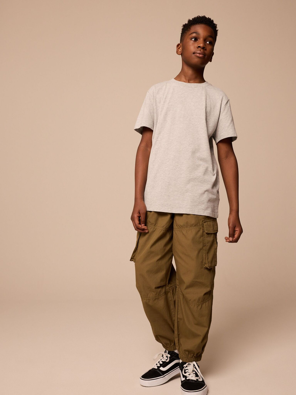 Брюки карго для мальчика Next E42-118, Светло-коричневый