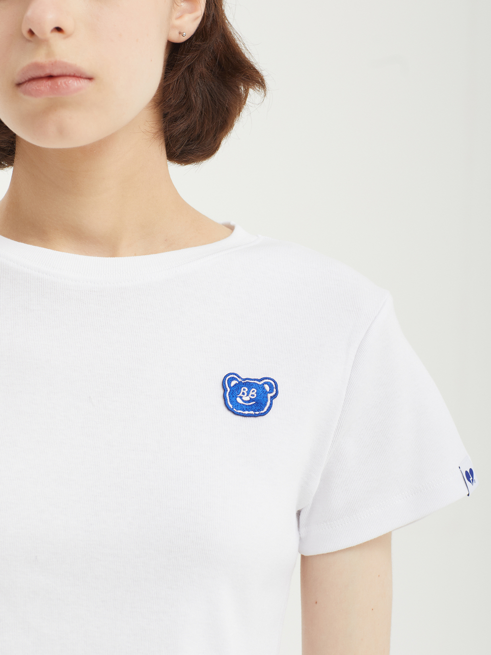 Женская Футболка Badbear Head Patch Slim White