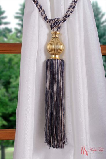 Подхваты-кисти для штор 2шт. синий