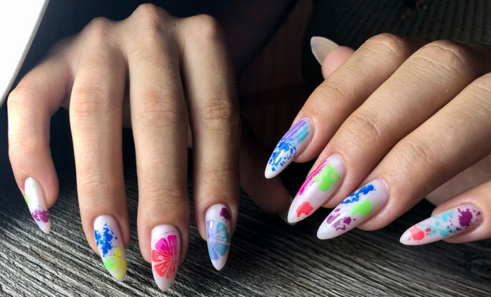 летний дизайн для ногтей