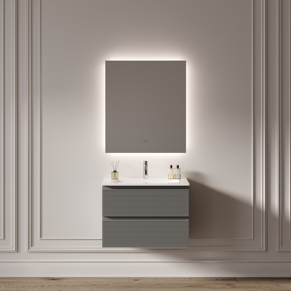 Зеркало для ванной комнаты SANCOS Square 2.0 800х700 led подсветка 2700K/4000K/5000K SQ2.800