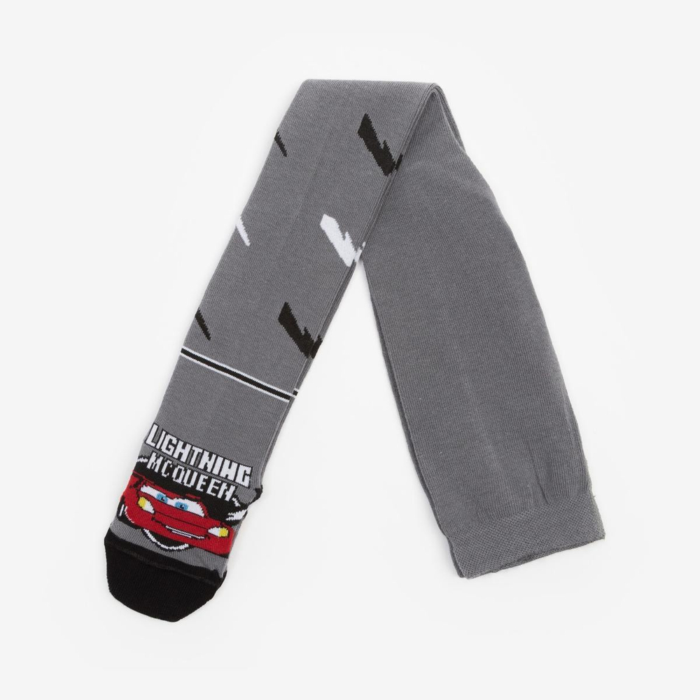 Колготки для мальчиков "Тачки" р. 92-98см, серый 5141358, 1 шт.