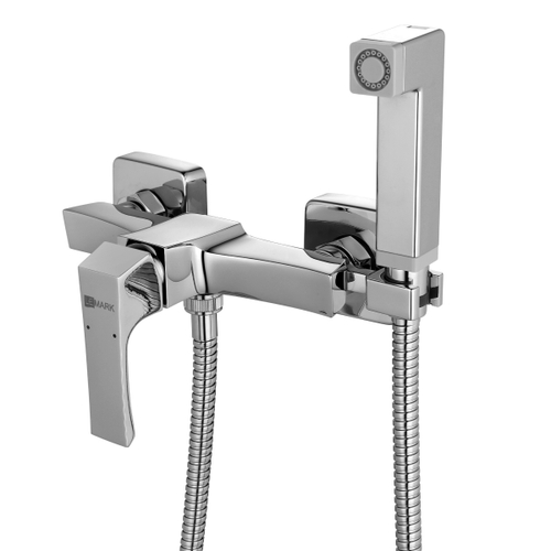 СМЕСИТЕЛЬ НАСТЕННЫЙ С ГИГИЕНИЧЕСКИМ ДУШЕМ ХРОМ (К/К8) LM4518C ЮНИТ