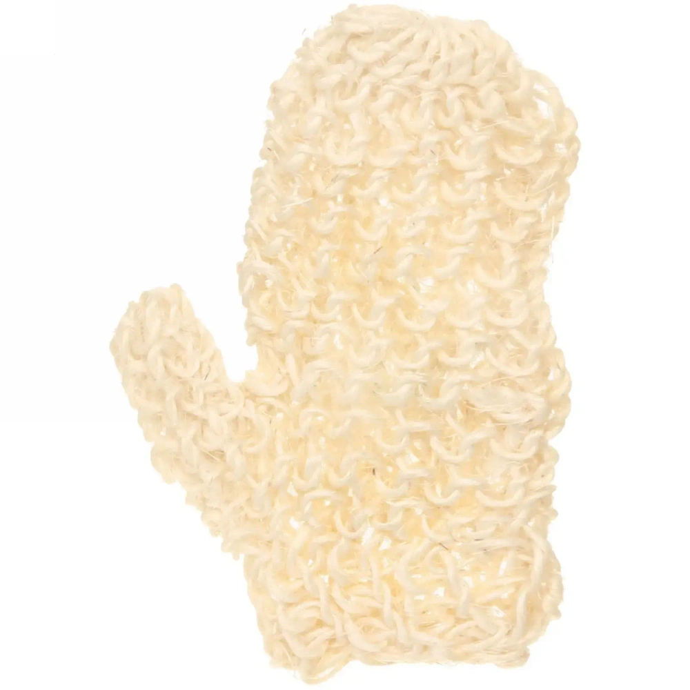 Мочалка-варежка для тела скрабирующая «Ultramarine-Пиллинг», сизаль, плотная крупная вязка, 23*12см