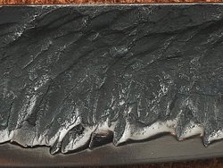 Якутский нож "Амга", сталь Х12МФ, рукоять черный мореный граб / орнамент