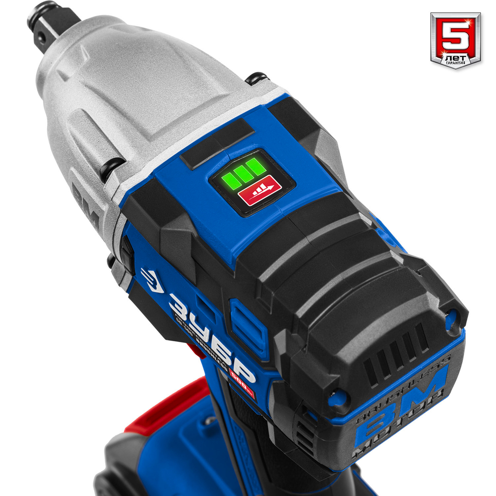 ЗУБР Т7, 20 В, 500 Н·м, без АКБ, бесщеточный гайковерт, Профессионал (GB-500)