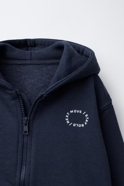 ZARA ТОЛСТОВКА НА МОЛНИИ, МОРСКОЙ СИНИЙ