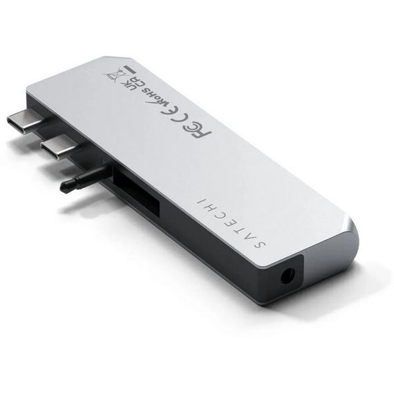 USB-хаб Satechi Pro Hub Mini (ST-UCPHMIS) Silver / Cеребристый