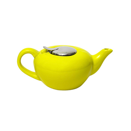 Чайник заварочный Elrington Феличита, с фильтром, керамический, 1 л, желтая глазурь