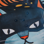 Фартук для творчества с застёжкой фастекс. Сказочные коты