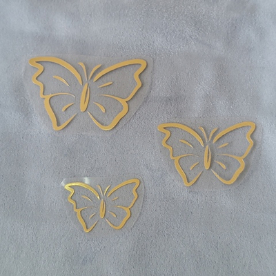 Набор бабочек из термотрансферной пленки 3шт.