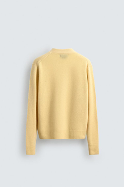 ZARA Х AARON LEVINE КАРДИГАН ИЗ КАШЕМИРА, ЦВЕТ СЛИВОЧНОГО МАСЛА